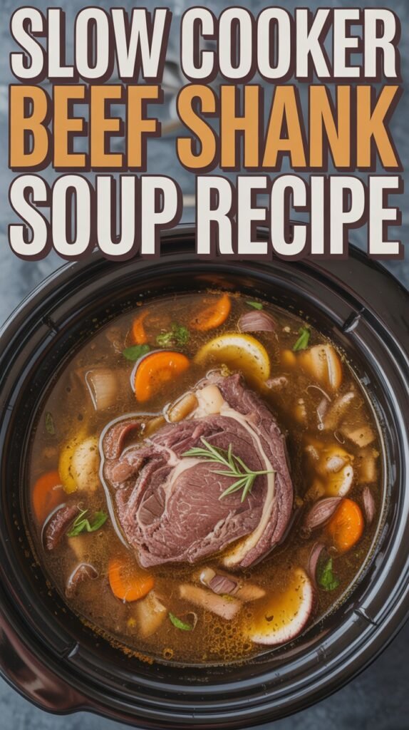 Slow Cooker Beef Shank Soup