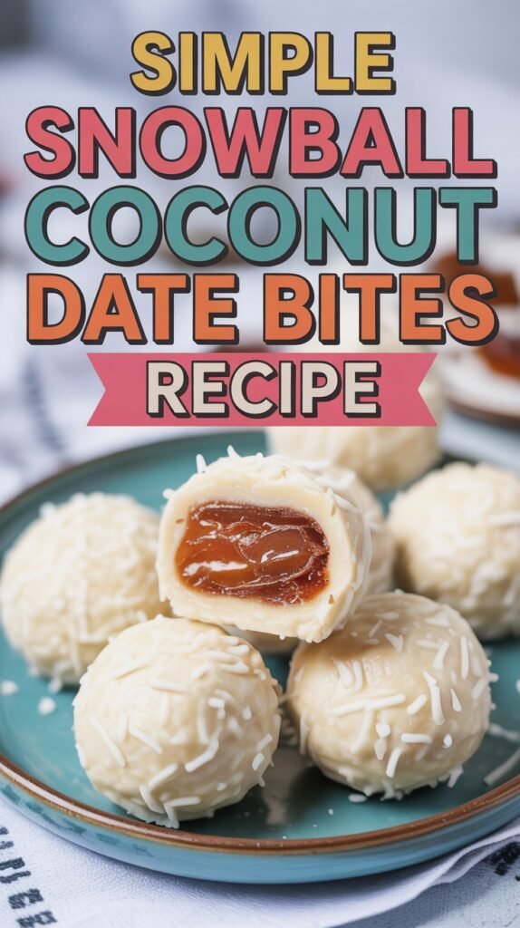 Snowball Coconut Date Bites