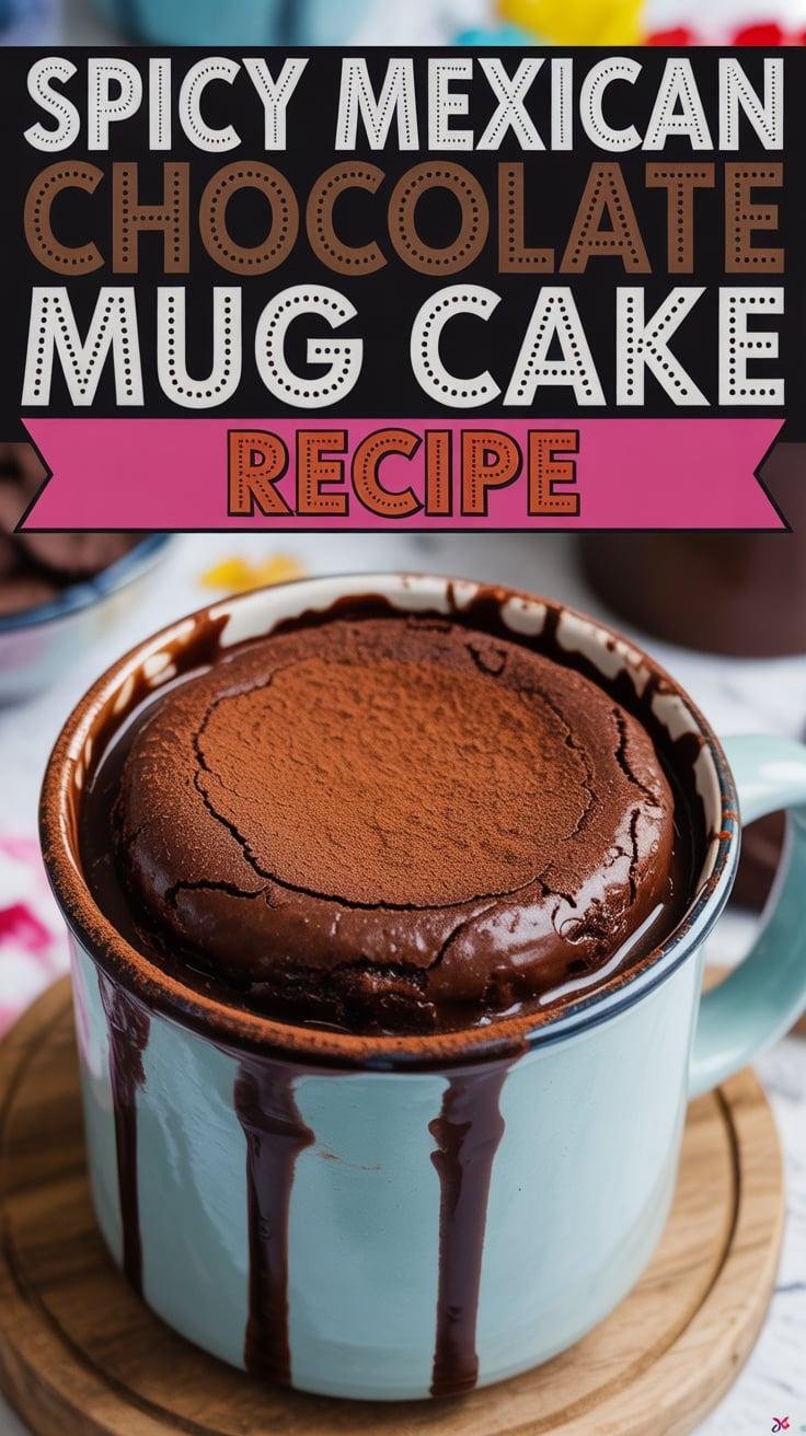 Spicy Mexican Chocolate Mug Cake
