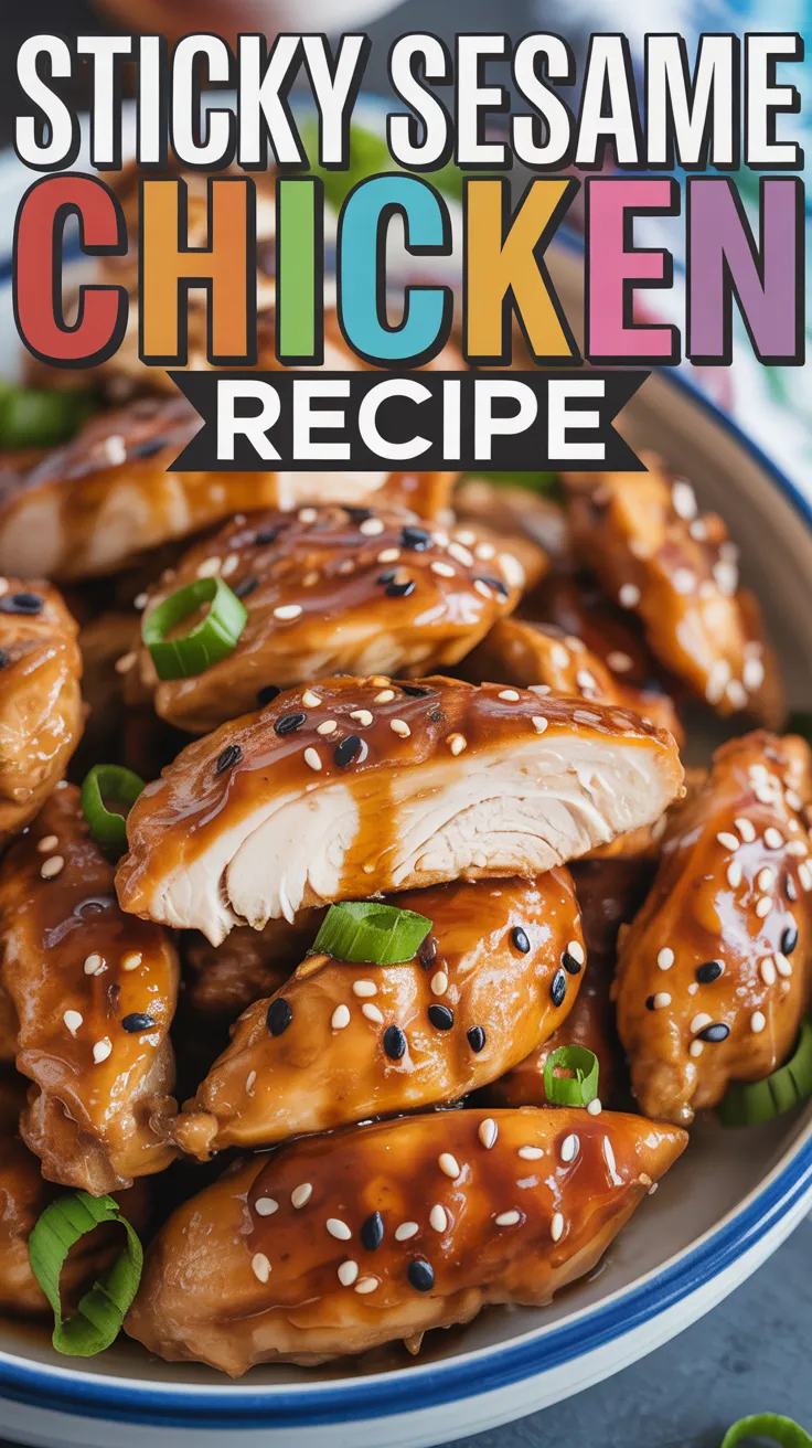 Sticky Sesame Chicken