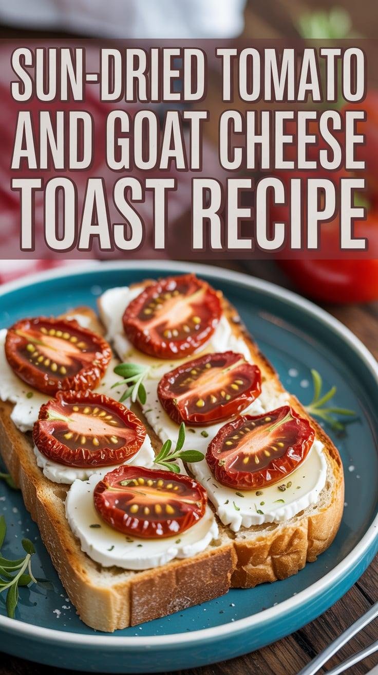 Sun-Dried Tomato and Goat Cheese Toast