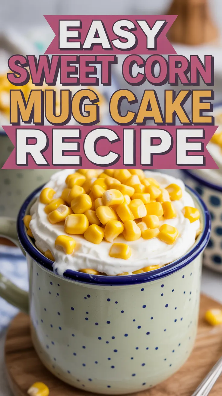 Sweet Corn Mug Cake