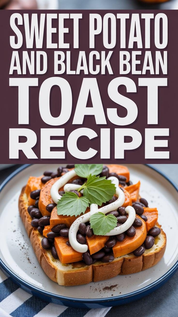 Sweet Potato and Black Bean Toast