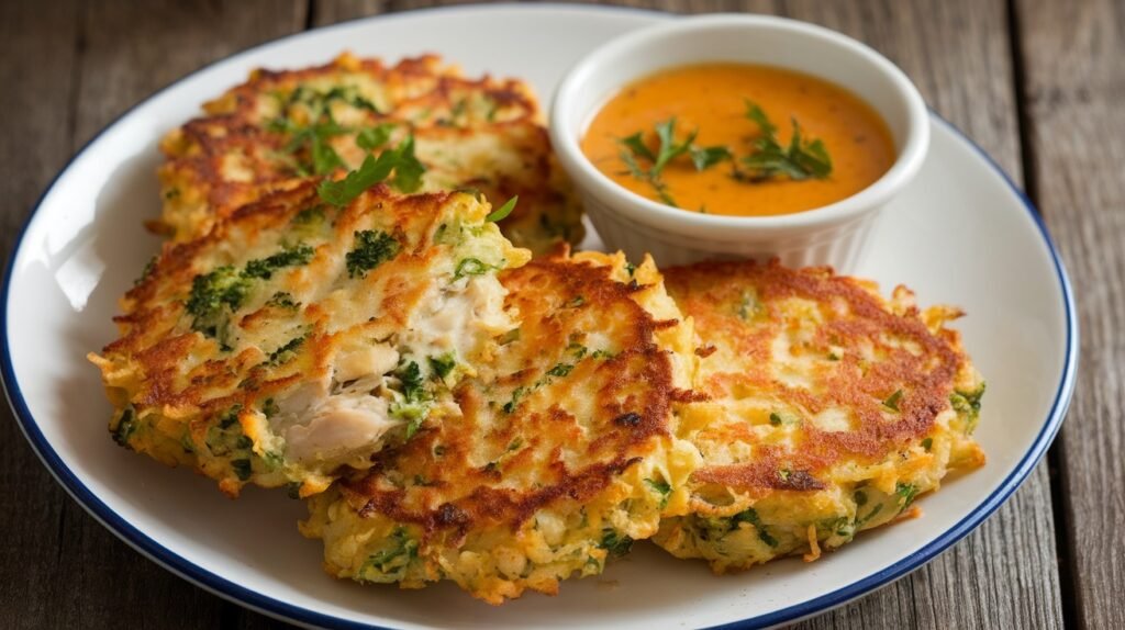Chicken and Broccoli Fritters