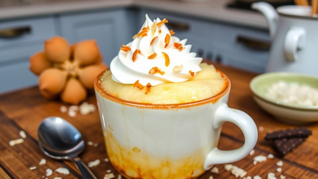 Almond Coconut Mug Cake