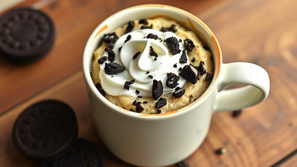 Cookies and Cream Mug Cake