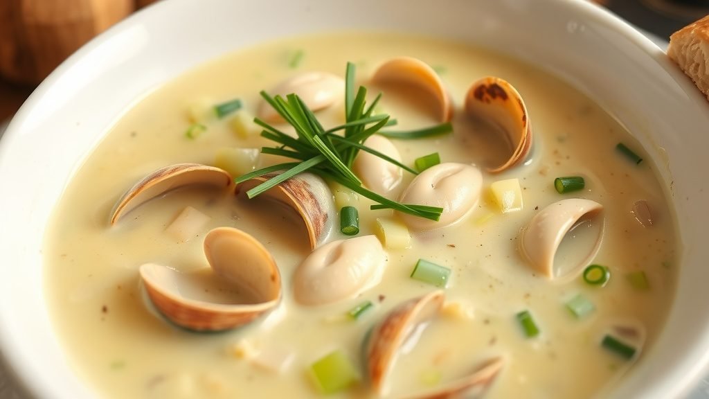 Creamy Clam and Leek Soup