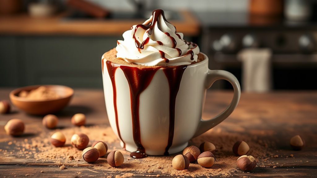 Mocha Hazelnut Mug Cake