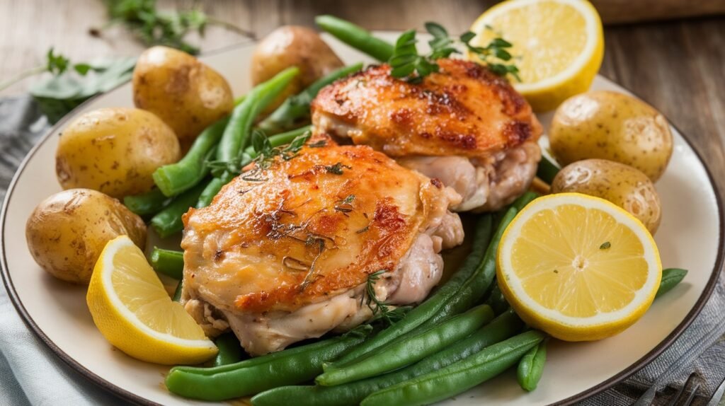 One-Pan Baked Lemon Garlic Chicken