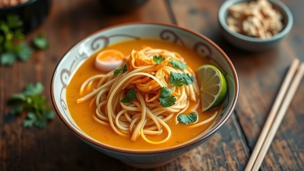 Thai Khao Soi (Coconut Curry Noodle Soup)