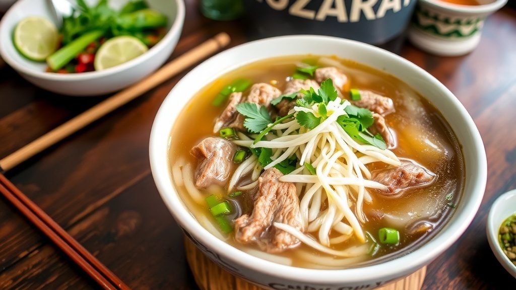 Vietnamese Pho with Beef or Chicken