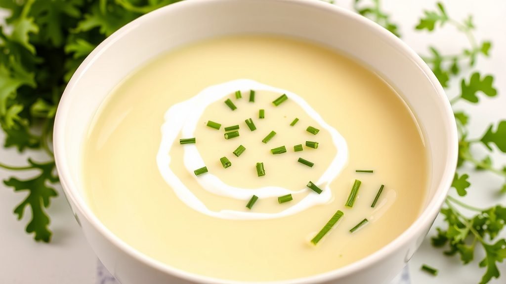 Chilled Green Pea and Mint Soup