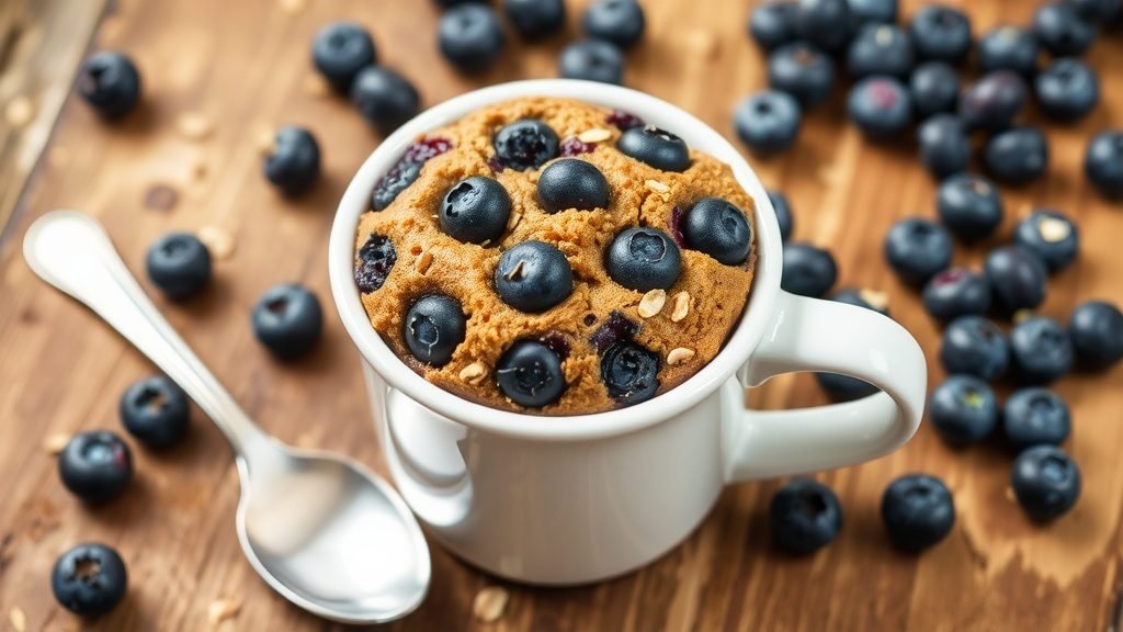 Blueberry Oat Mug Muffin