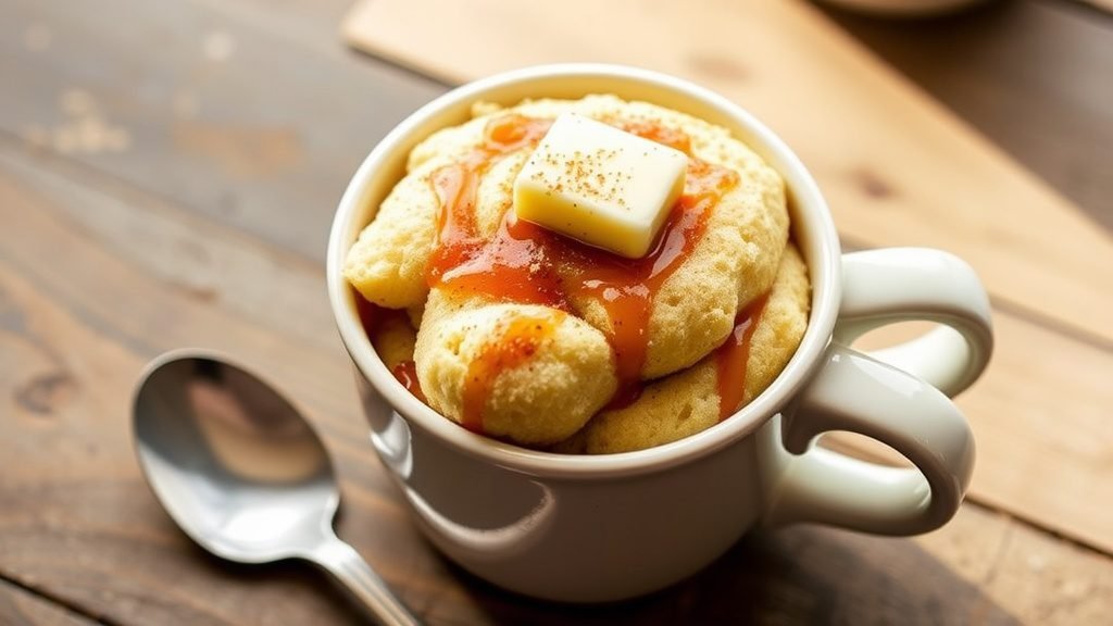 Cinnamon Sugar Donut Mug Cake