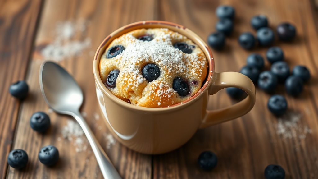 Blueberry Muffin Mug Cake