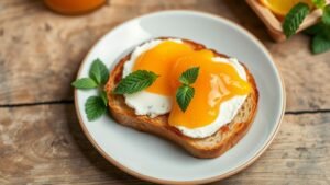 Orange Marmalade and Brie Toast