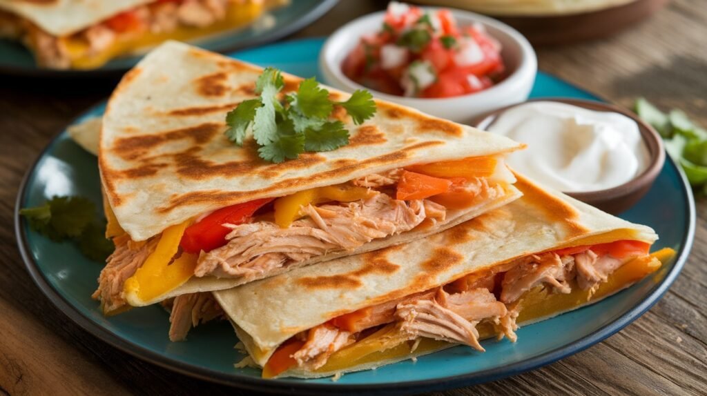 Chicken and Bell Pepper Quesadillas