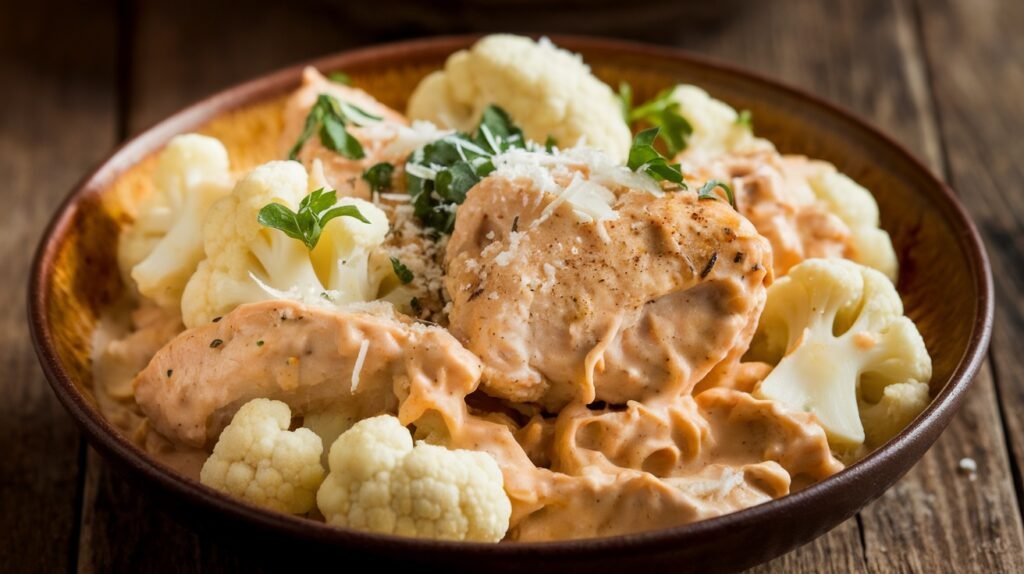 Chicken and Cauliflower Alfredo
