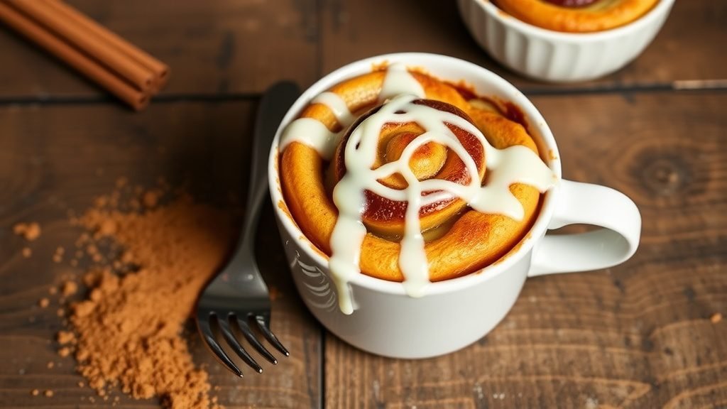 Cinnamon Roll Mug Cake