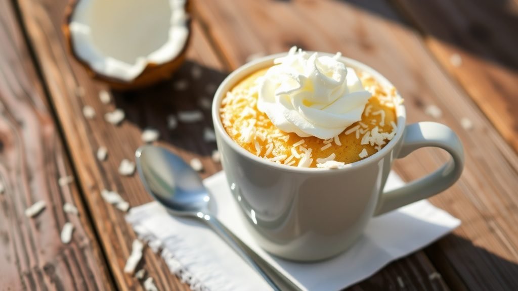 Coconut Cream Mug Cake