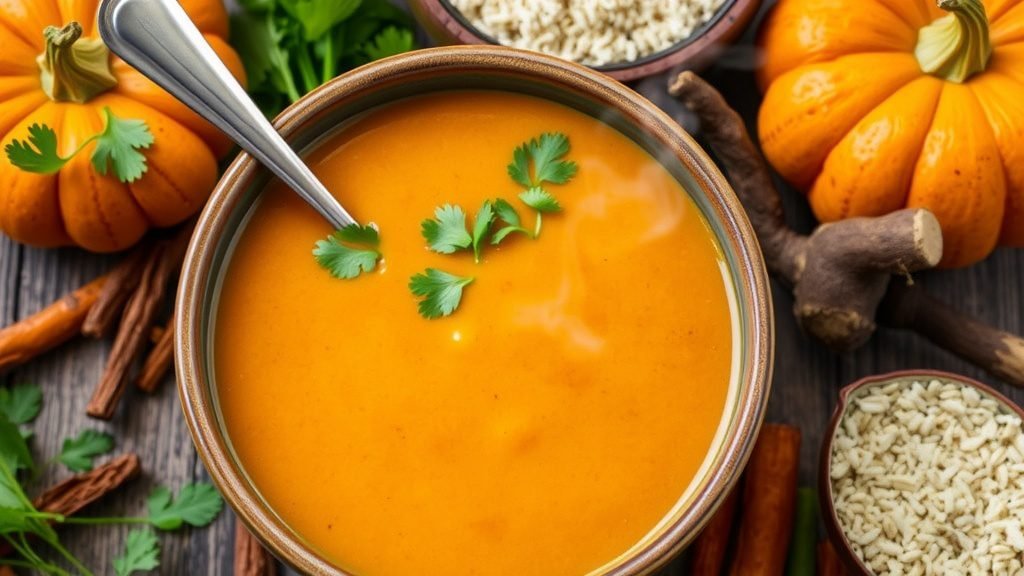 Curried Pumpkin and Coconut Soup