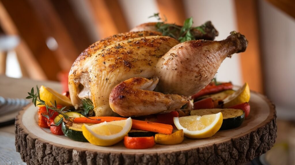 Herb Roasted Spatchcock Chicken