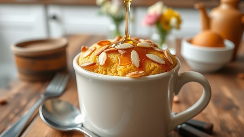 Honey Almond Mug Cake