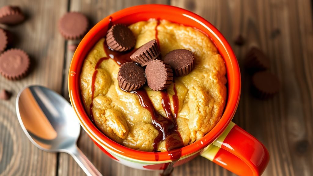 Peanut Butter Cup Mug Cake