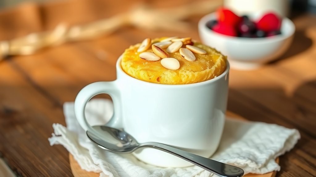 Ricotta Almond Mug Cake