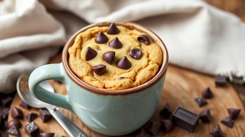 Double Chocolate Chip Mug Cookie
