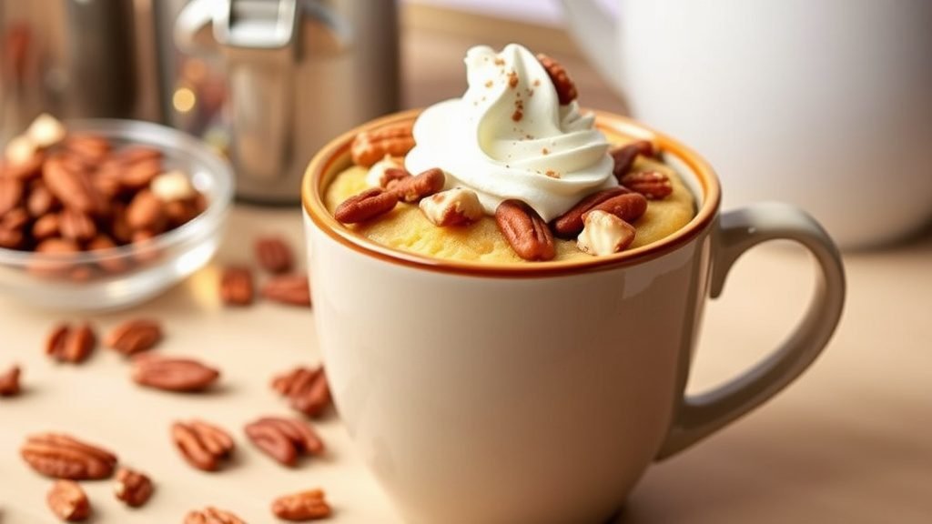 Maple Pecan Mug Cake