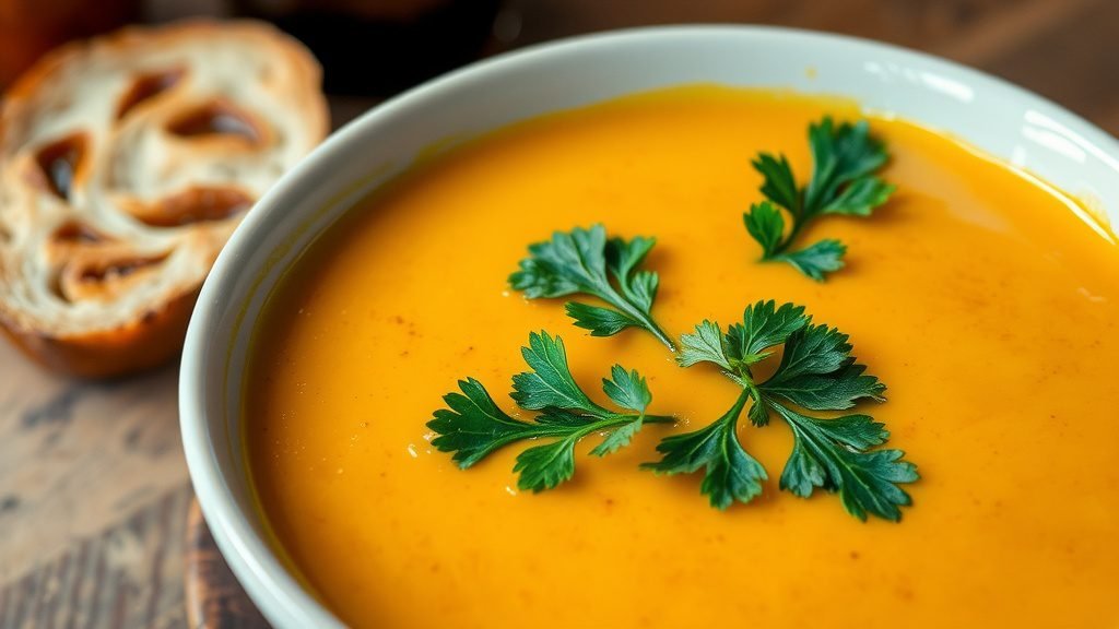 Spiced Acorn Squash Soup