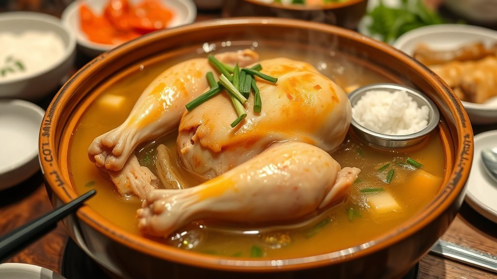 Korean Samgyetang (Ginseng Chicken Soup)