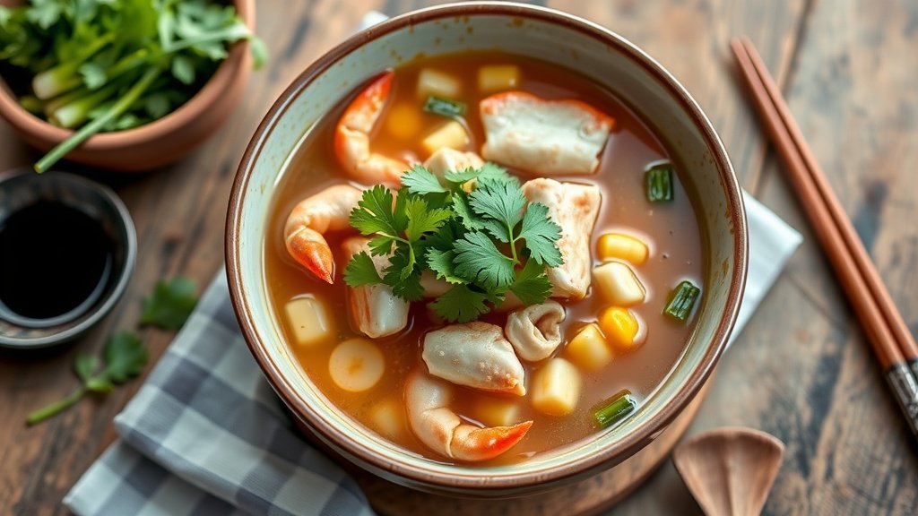 Asian Crab and Corn Soup