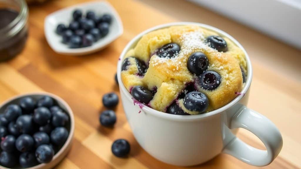 Blueberry Muffin Mug Cake