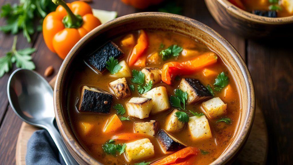 Cajun Blackened Fish Soup