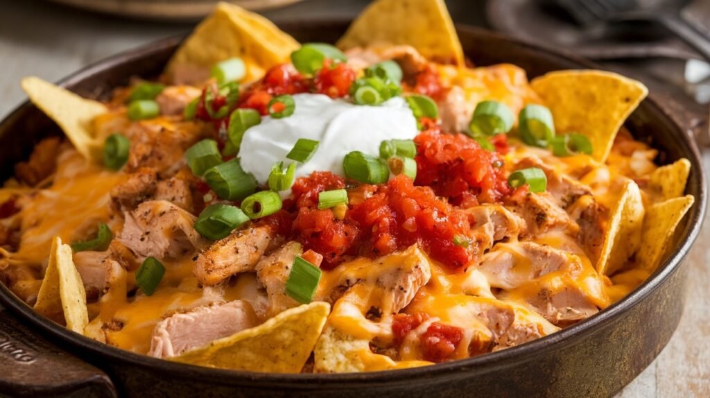 Cheesy Chicken Nacho Casserole