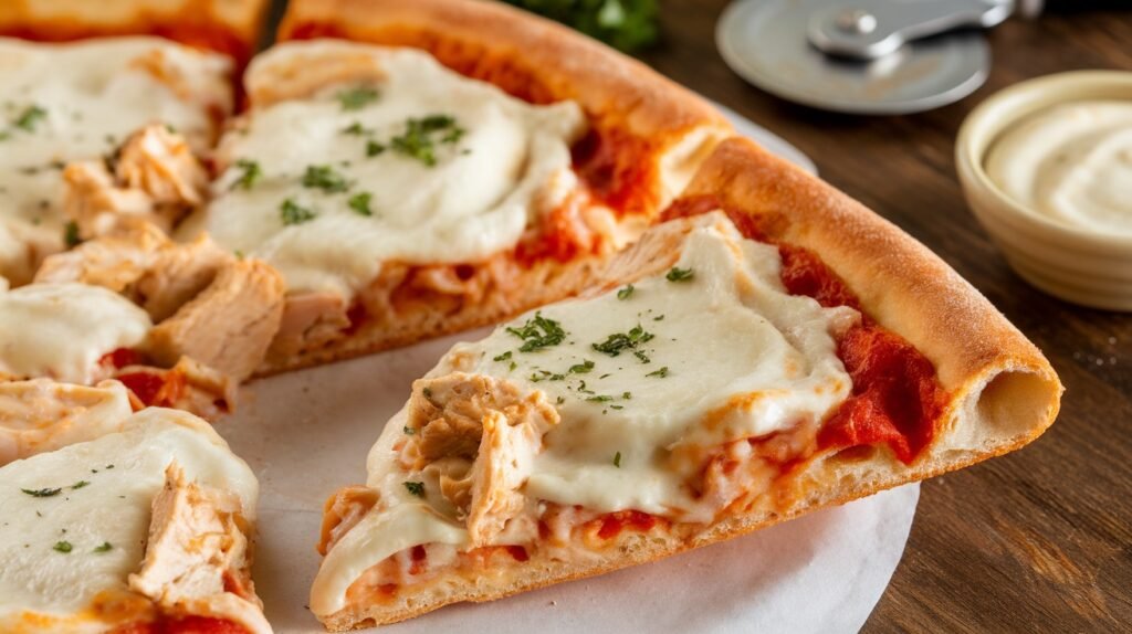Chicken Alfredo Pizza