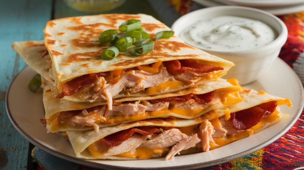 Chicken Bacon Ranch Quesadillas