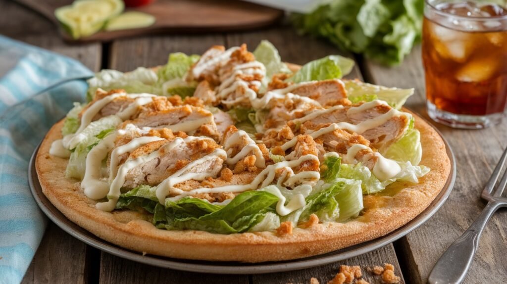 Chicken Caesar Salad Pizza