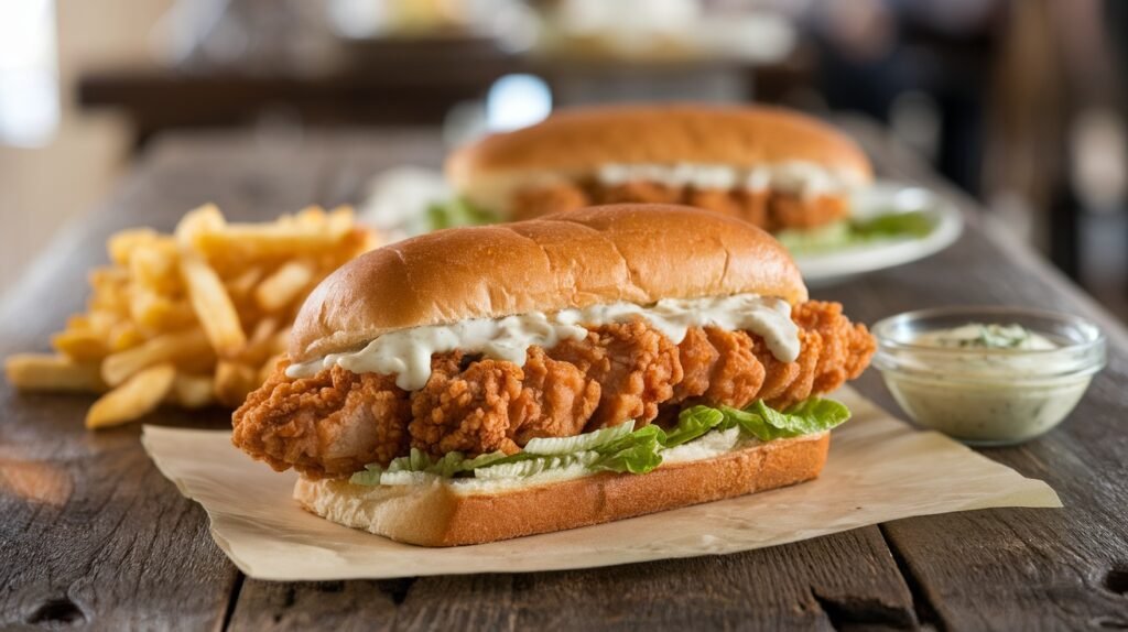 Crispy Chicken Caesar Sandwich