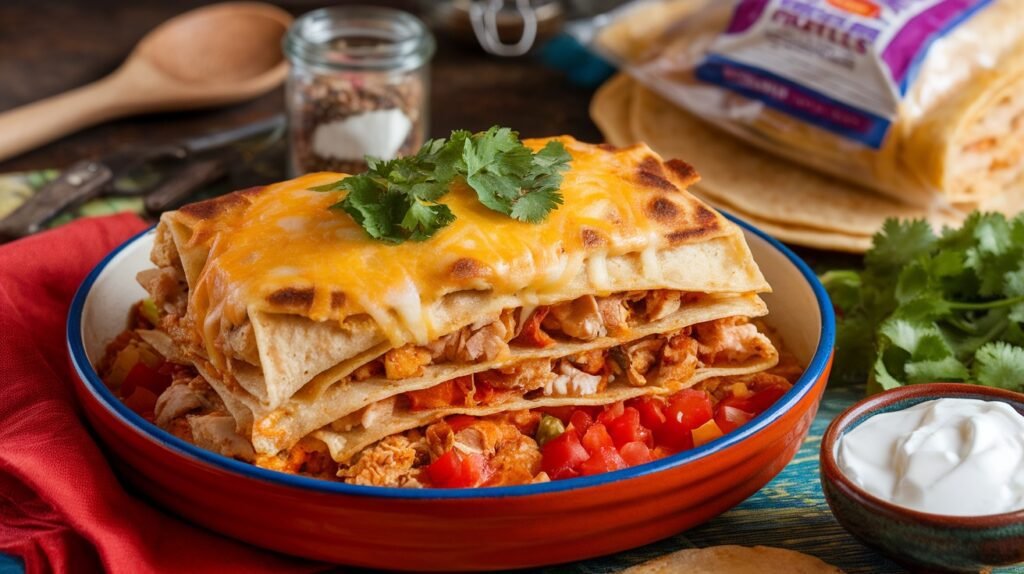 Chicken Chimichanga Casserole