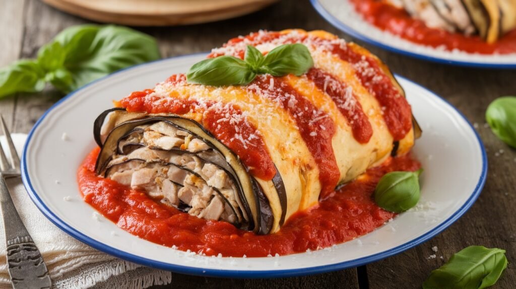 Chicken Eggplant Rollatini