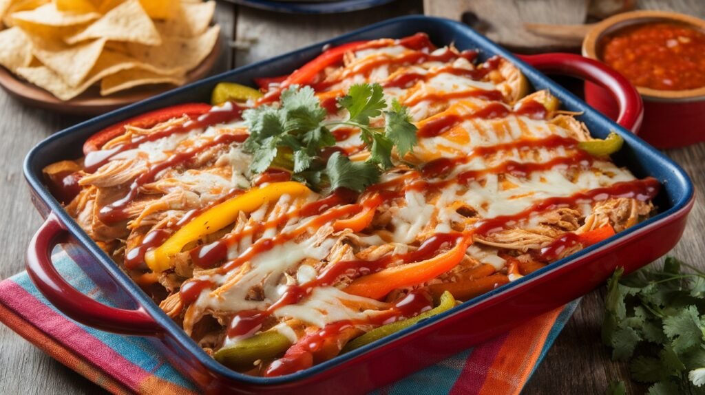 Chicken Enchilada Fajita Bake