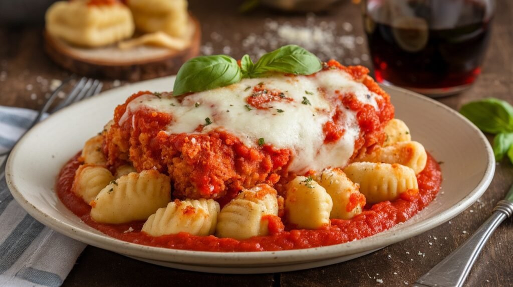 Chicken Parm Breaded Gnocchi