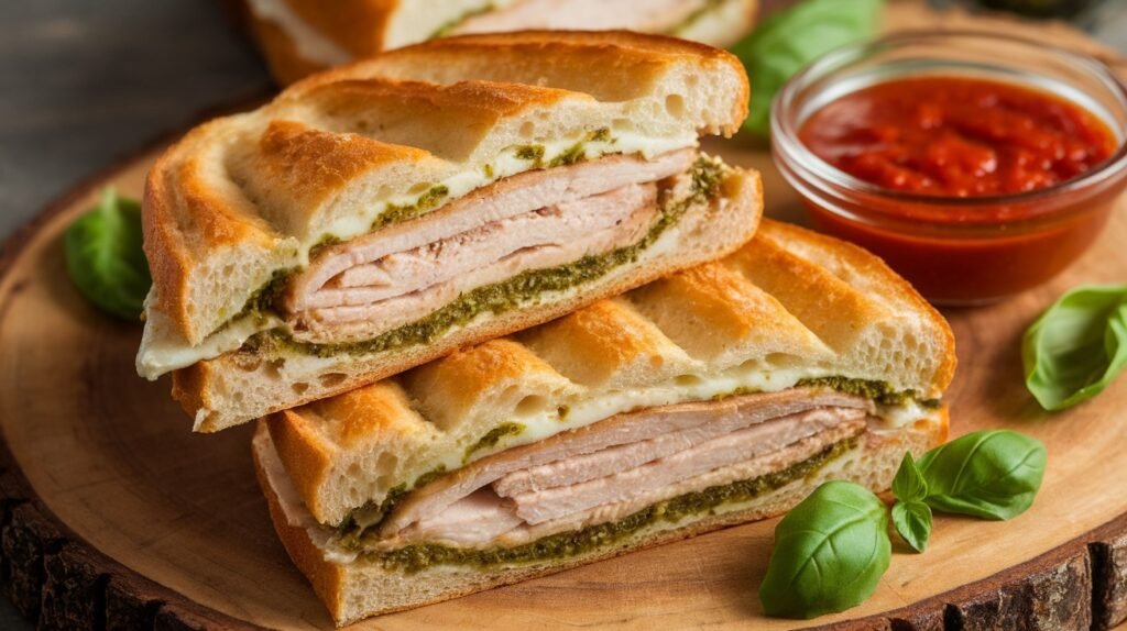 Chicken Pesto Mozzarella Panini
