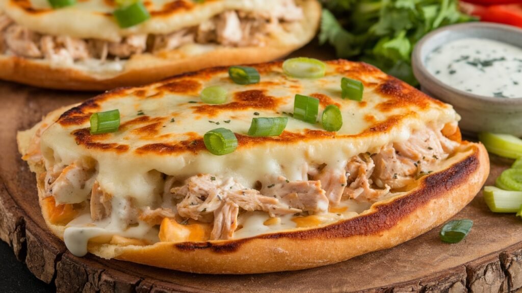 Chicken Ranch Naan Melts