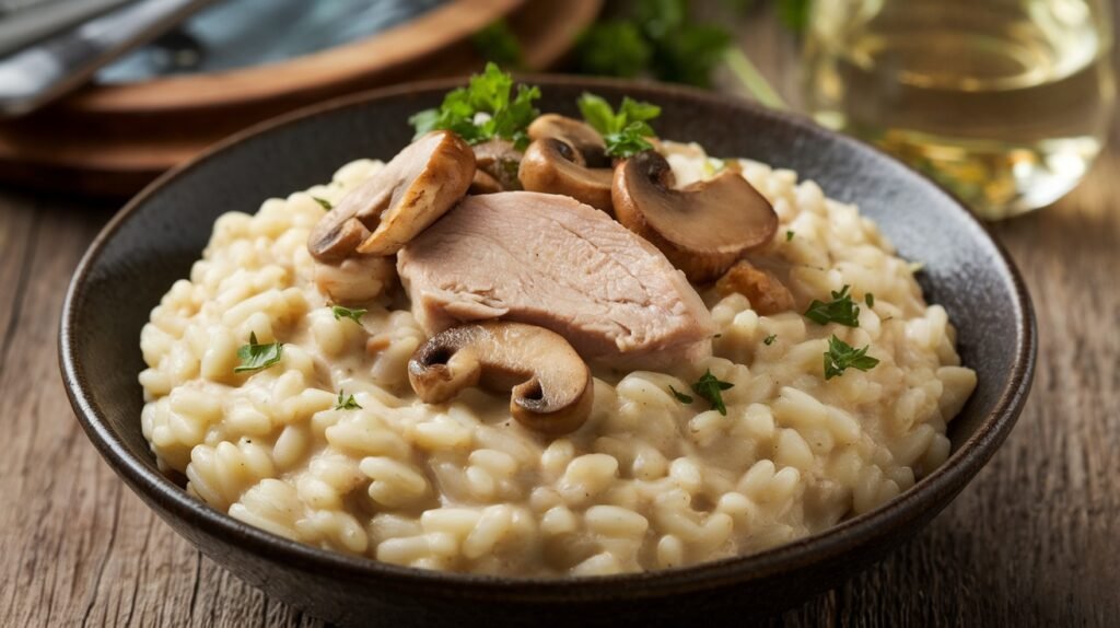 Chicken and Mushroom Risotto