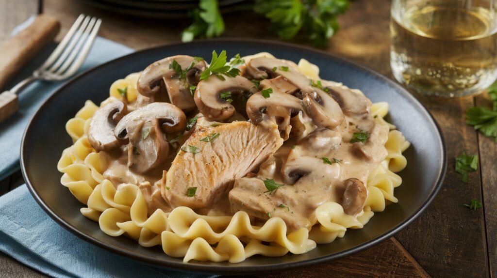 Chicken and Mushroom Stroganoff