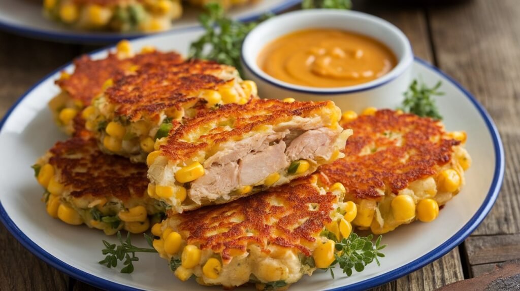 Chicken and Sweet Corn Fritters